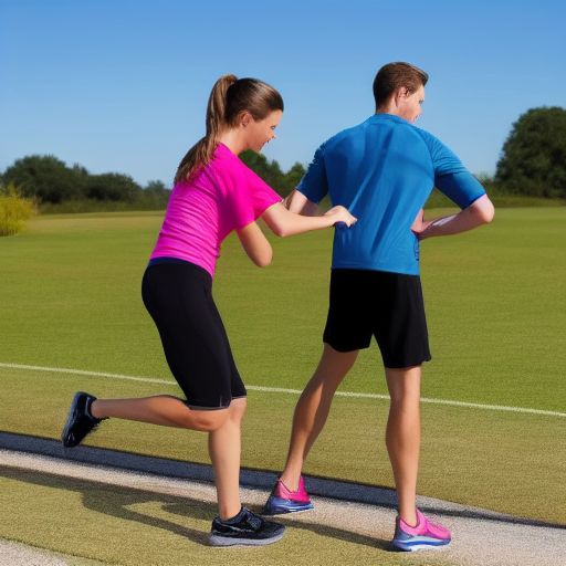 跑步前的热身训练与拉伸示范